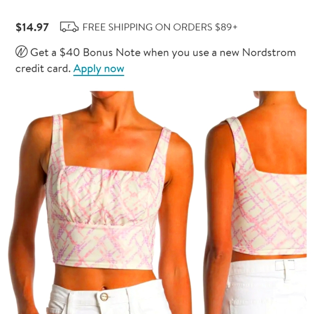 Summer top pink and purple